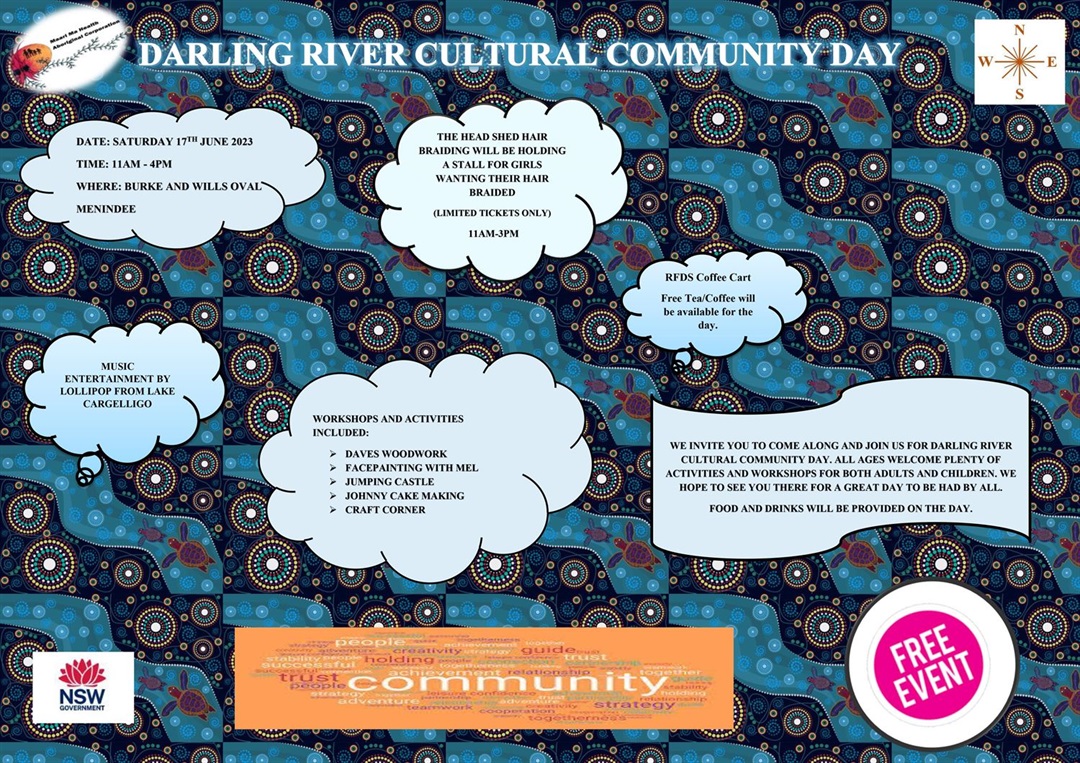 Darling River Cultural Community Day Menindee Central Darling Shire